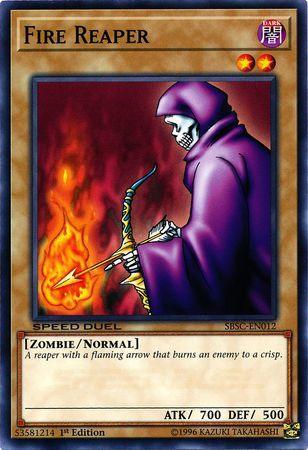 1st Edition, Common, Dark, Normal Monster, Speed Duel: Scars of Battle, Zombie Fire Reaper [SBSC-EN012] Common - Trading Card World