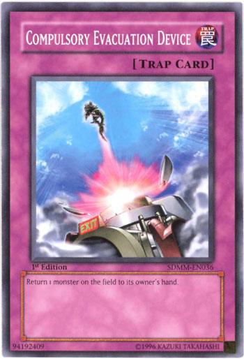 1st Edition, Common, Normal Trap, Structure Deck: Machina Mayhem, Trap, Unlimited Compulsory Evacuation Device [SDMM-EN036] Common - Trading Card World
