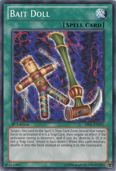 1st Edition, Battle Pack: Epic Dawn, Common, Normal Spell, Spell, Unlimited Bait Doll [BP01-EN071] Common - Trading Card World