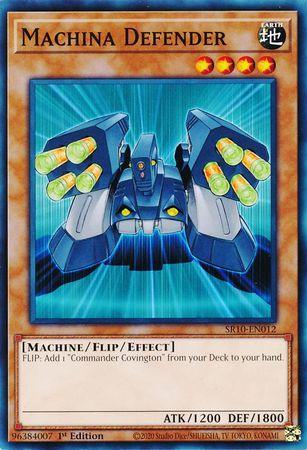 1st Edition, Common, Earth, Effect Monster, Machine, Structure Deck: Mechanized Madness Machina Defender [SR10-EN012] Common - Trading Card World
