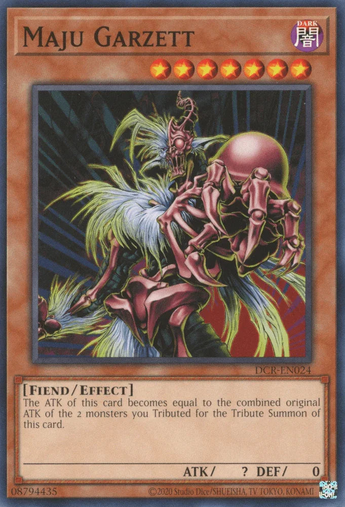 Common, Dark, Dark Crisis (25th Anniversary Edition), Effect Monster, Fiend, Unlimited Maju Garzett (25th Anniversary) [DCR-EN024] Common - Trading Card World