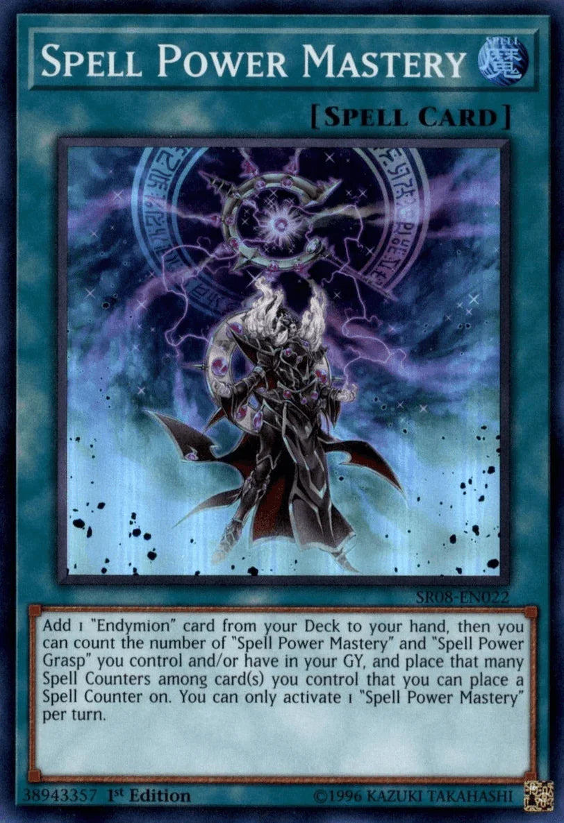 1st Edition, Normal Spell, Spell, Structure Deck: Order of the Spellcasters, Super Rare Spell Power Mastery [SR08-EN022] Super Rare - Trading Card World