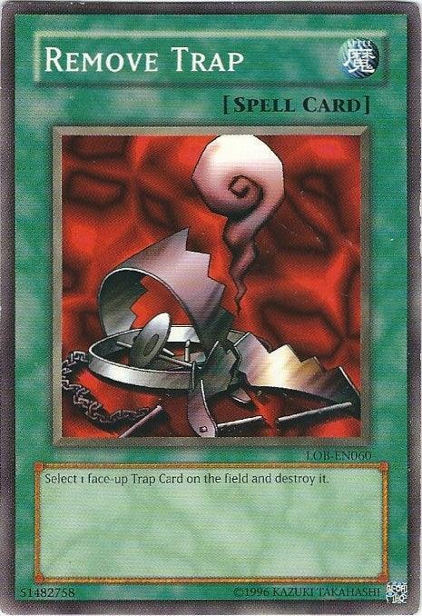 Common, Normal Spell, Spell, The Legend of Blue Eyes White Dragon, Unlimited Remove Trap [LOB-EN060] Common - Trading Card World