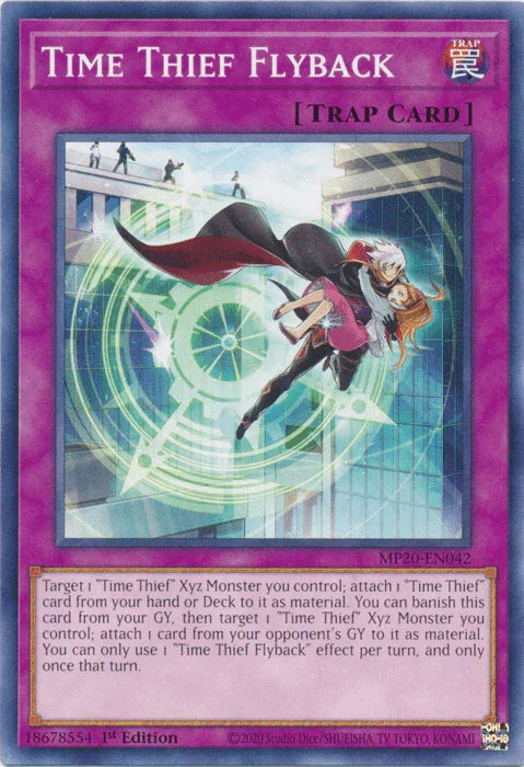 1st Edition, 2020 Tin of Lost Memories, Common, Normal Trap, Trap Time Thief Flyback [MP20-EN042] Common - Trading Card World