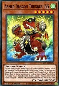 1st Edition, Blazing Vortex, Dragon, Effect Monster, Super Rare, Wind Armed Dragon Thunder LV5 [BLVO-EN003] Super Rare - Trading Card World