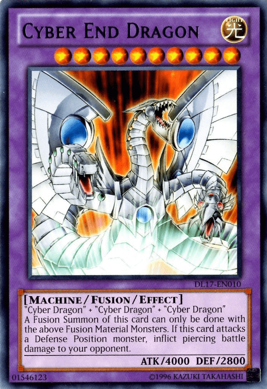 Duelist League Promo, Fusion/Effect Monster, Light, Machine, Rare, Unlimited Cyber End Dragon (Purple) [DL17-EN010] Rare - Trading Card World
