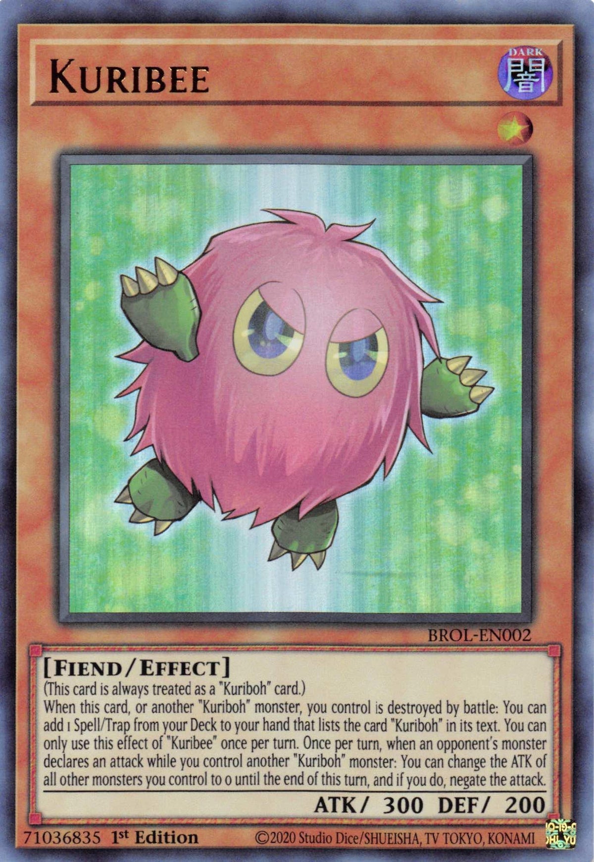1st Edition, Brothers of Legend, Dark, Effect Monster, Fiend, Ultra Rare Kuribee [BROL-EN002] Ultra Rare - Trading Card World