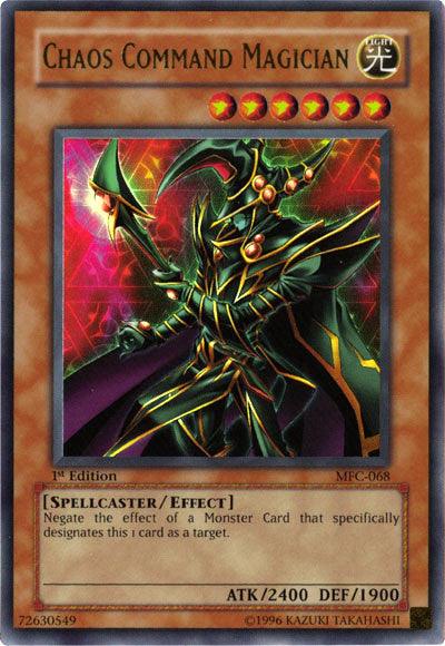 1st Edition, Effect Monster, Light, Magician's Force, Spellcaster, Ultra Rare, Unlimited Chaos Command Magician [MFC-068] Ultra Rare - Trading Card World