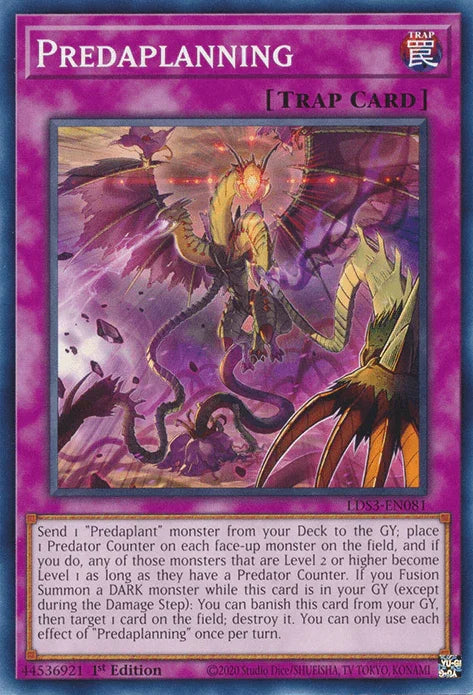 1st Edition, Common, Legendary Duelists: Season 3, Normal Trap, Trap Predaplanning [LDS3-EN081] Common - Trading Card World