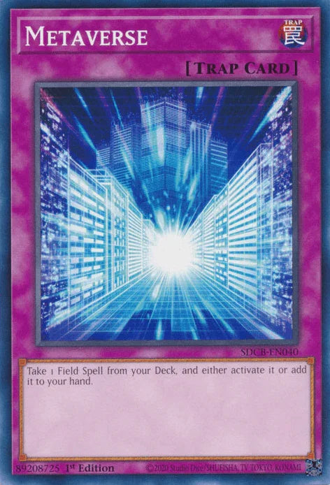 1st Edition, Common, Normal Trap, Structure Deck: Legend of the Crystal Beasts, Trap Metaverse [SDCB-EN040] Common - Trading Card World