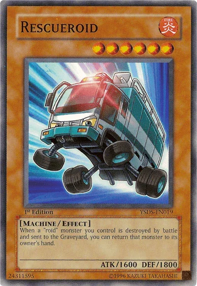 1st Edition, Common, Effect Monster, Fire, Machine, Starter Deck: Syrus Truesdale, Unlimited Rescueroid [YSDS-EN019] Common - Trading Card World