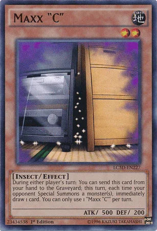 1st Edition, Earth, Effect Monster, Insect, Legendary Collection 5D's, Ultra Rare Maxx "C" [LC5D-EN227] Ultra Rare - Trading Card World