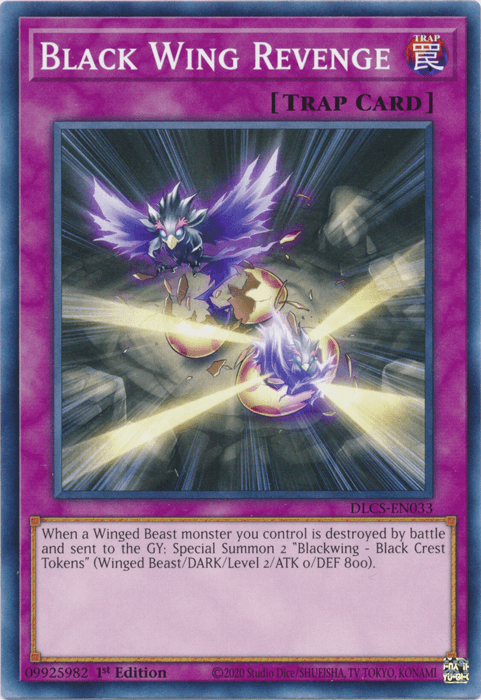 1st Edition, Common, Dragons of Legend: The Complete Series, Normal Trap, Trap Black Wing Revenge [DLCS-EN033] Common - Trading Card World