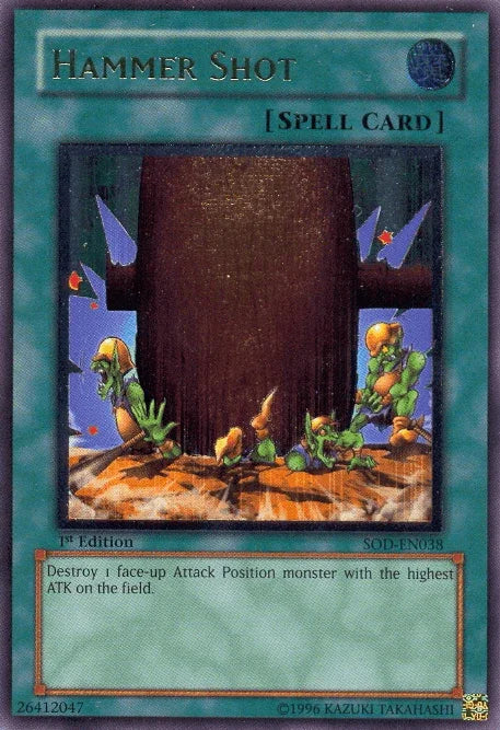 1st Edition, Normal Spell, Soul of the Duelist, Spell, Ultimate Rare, Unlimited Hammer Shot [SOD-EN038] Ultimate Rare - Trading Card World
