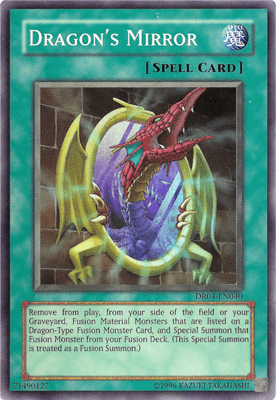 Dark Revelation Volume 4, Normal Spell, Spell, Super Rare, Unlimited Dragon's Mirror [DR04-EN040] Super Rare - Trading Card World