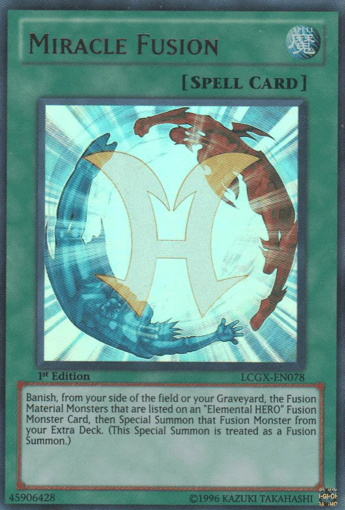1st Edition, Legendary Collection 2, Normal spell, Spell, Ultra Rare, Unlimited Miracle Fusion [LCGX-EN078] Ultra Rare - Trading Card World