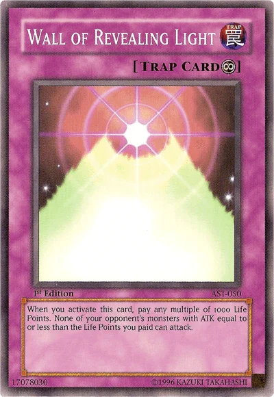 1st Edition, Ancient Sanctuary, Common, Continuous Trap, Trap, Unlimited Wall of Revealing Light [AST-050] Common - Trading Card World