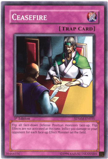 1st Edition, Common, Normal Trap, Structure Deck: Machina Mayhem, Trap, Unlimited Ceasefire [SDMM-EN035] Common - Trading Card World