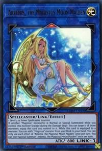 1st Edition, Genesis Impact, Light, Link/Effect Monster, Spellcaster, Ultra Rare Artemis, the Magistus Moon Maiden [GEIM-EN008] Ultra Rare - Trading Card World