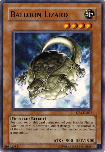 Common, Dark Revelation Volume 2, Earth, Effect Monster, Reptile, Unlimited Balloon Lizard [DR2-EN073] Common - Trading Card World