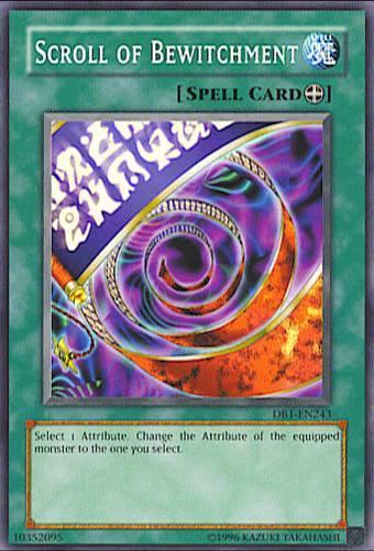 Common, Dark Beginning 1, Equip Spell, Spell, Unlimited Scroll of Bewitchment [DB1-EN243] Common - Trading Card World