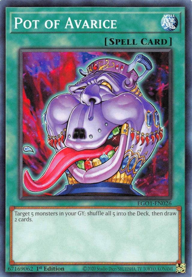 Common, Egyptian God Deck: Obelisk the Tormentor Unlimited, Normal Spell, Spell, Unlimited Pot of Avarice [EGO1-EN026] Common - Trading Card World
