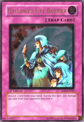 1st Edition, Normal Trap, Soul of the Duelist, Trap, Ultimate Rare, Unlimited Hallowed Life Barrier [SOD-EN060] Ultimate Rare - Trading Card World