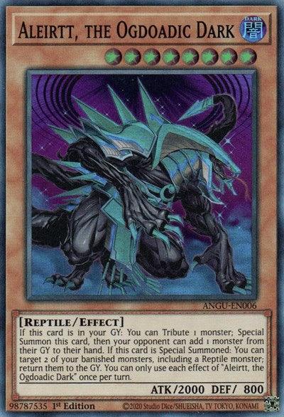 1st Edition, Ancient Guardians, Dark, Effect Monster, Reptile, Super Rare Aleirtt, the Ogdoadic Dark (Super Rare) [ANGU-EN006] Super Rare - Trading Card World