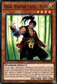 1st Edition, Effect Monster, Light, Phantom Rage, Super Rare, Warrior Dual Avatar Fists - Yuhi [PHRA-EN014] Super Rare - Trading Card World