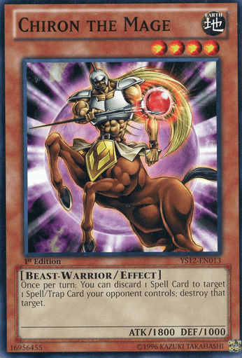 1st Edition, Beast-Warrior, Common, Earth, Effect Monster, Starter Deck: Xyz Symphony Chiron the Mage [YS12-EN013] Common - Trading Card World