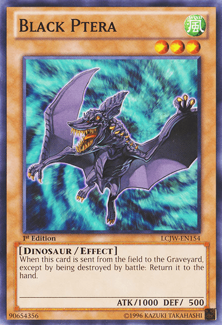 1st Edition, Common, Dinosaur, Effect Monster, Legendary Collection 4: Joey's World, Wind Black Ptera [LCJW-EN154] Common - Trading Card World