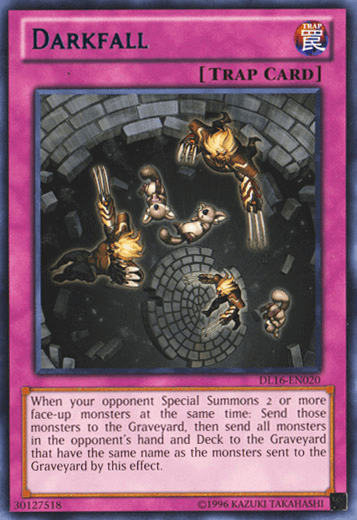 Duelist League Promo, Normal Trap, Rare, Trap, Unlimited Darkfall (Blue) [DL16-EN020] Rare - Trading Card World