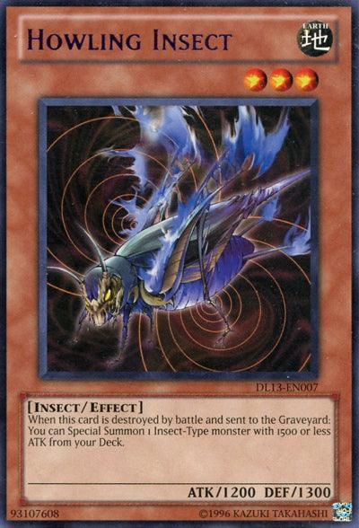 Duelist League Promo, Earth, Effect Monster, Insect, Rare, Unlimited Howling Insect (Purple) [DL13-EN007] Rare - Trading Card World