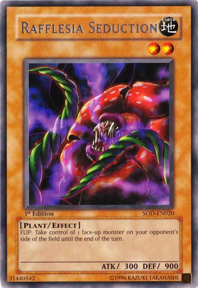 1st Edition, Earth, Effect Monster, Plant, Rare, Soul of the Duelist, Unlimited Rafflesia Seduction [SOD-EN020] Rare - Trading Card World