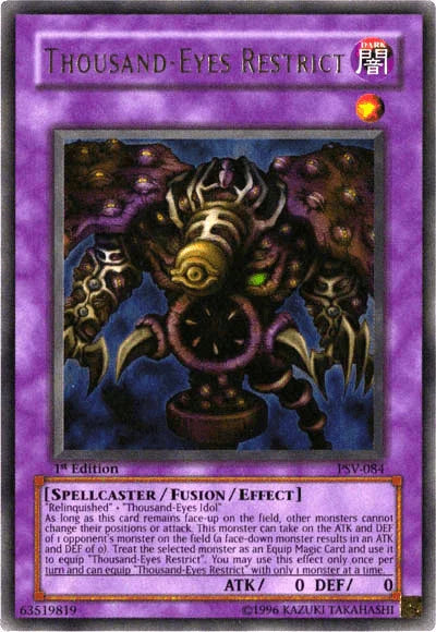 1st Edition, Dark, Fusion Monster, Pharaoh's Servant, Spellcaster, Ultra Rare, Unlimited Thousand-Eyes Restrict [PSV-084] Ultra Rare - Trading Card World
