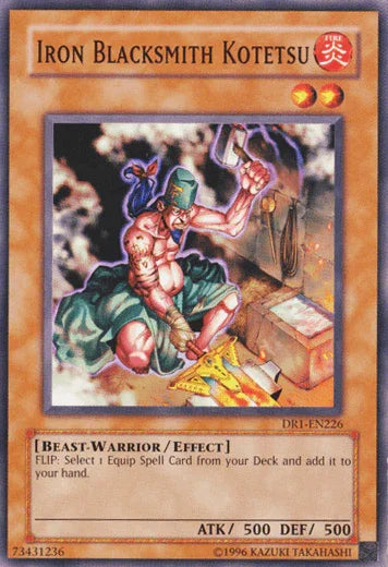 Beast-Warrior, Common, Dark Revelation Volume 1, Effect Monster, Fire, Unlimited Iron Blacksmith Kotetsu [DR1-EN226] Common - Trading Card World