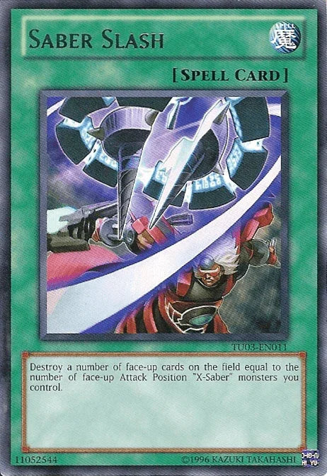 Normal Spell, Rare, Spell, Turbo Pack: Booster Three, Unlimited Saber Slash [TU03-EN011] Rare - Trading Card World