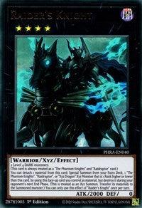 1st Edition, Dark, Phantom Rage, Ultra Rare, Warrior, Xyz/Effect Monster Raider's Knight [PHRA-EN040] Ultra Rare - Trading Card World
