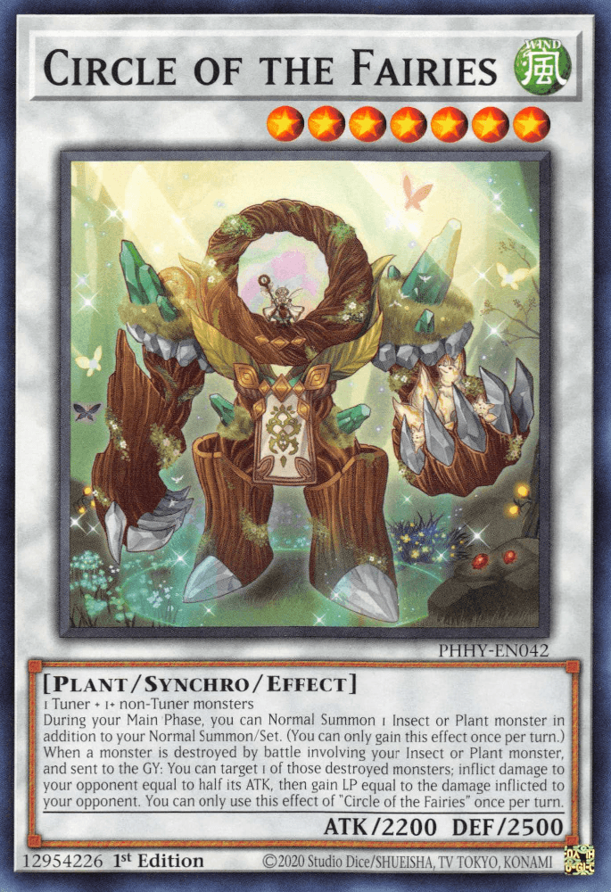 1st Edition, Common, Photon Hypernova, Plant, Synchro/Effect Monster, Wind Circle of the Fairies [PHHY-EN042] Common - Trading Card World