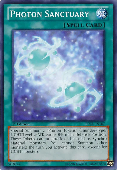 1st Edition, Battle Pack 2: War of the Giants, Mosaic Rare, Normal Spell, Spell, Unlimited Photon Sanctuary [BP02-EN167] Mosaic Rare - Trading Card World
