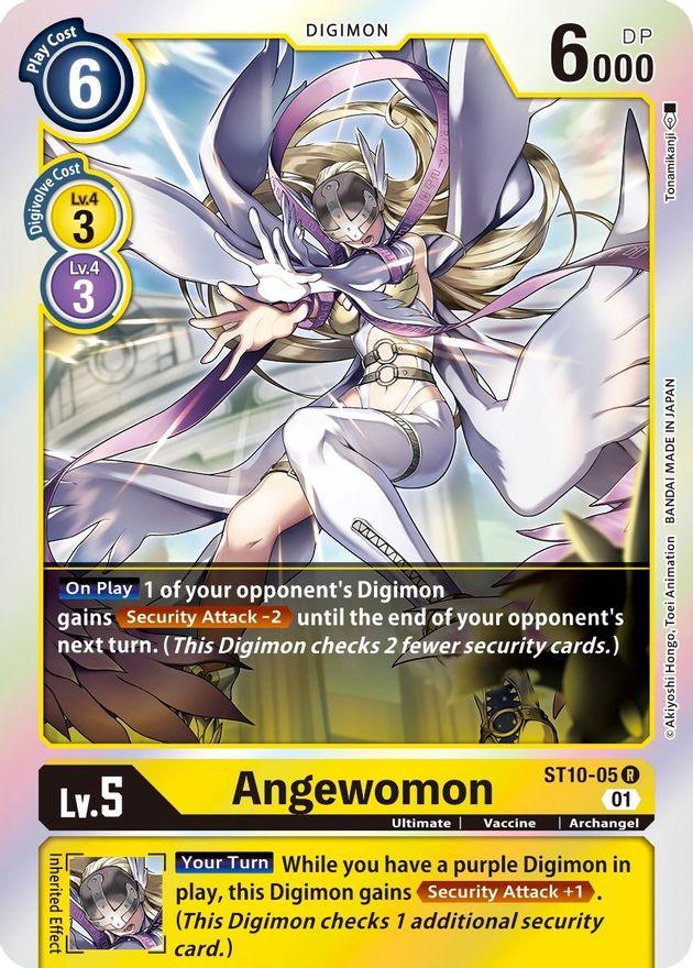 Archangel, Digimon, Rare, ST10-05, Starter Deck: Parallel World Tactician, Ultimate, Vaccine, Yellow Angewomon [ST10-05] [Starter Deck: Parallel World Tactician] - Trading Card World