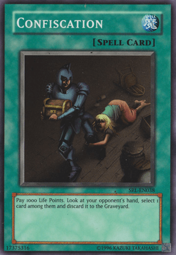 Normal Spell, Spell, Spell Ruler, Super Rare, Unlimited Confiscation [SRL-038] Super Rare - Trading Card World