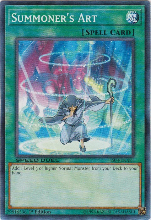 1st Edition, Common, Normal Spell, Speed Duel: Ultimate Predators, Spell Summoner's Art [SS03-ENA21] Common - Trading Card World