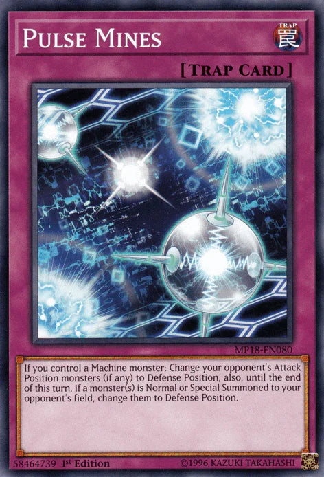 1st Edition, 2018 Mega-Tins Mega Pack, Common, Normal Trap, Trap Pulse Mines [MP18-EN080] Common - Trading Card World