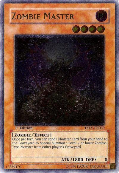 1st Edition, Dark, Effect Monster, Tactical Evolution, Ultimate Rare, Unlimited, Zombie Zombie Master [TAEV-EN039] Ultimate Rare - Trading Card World