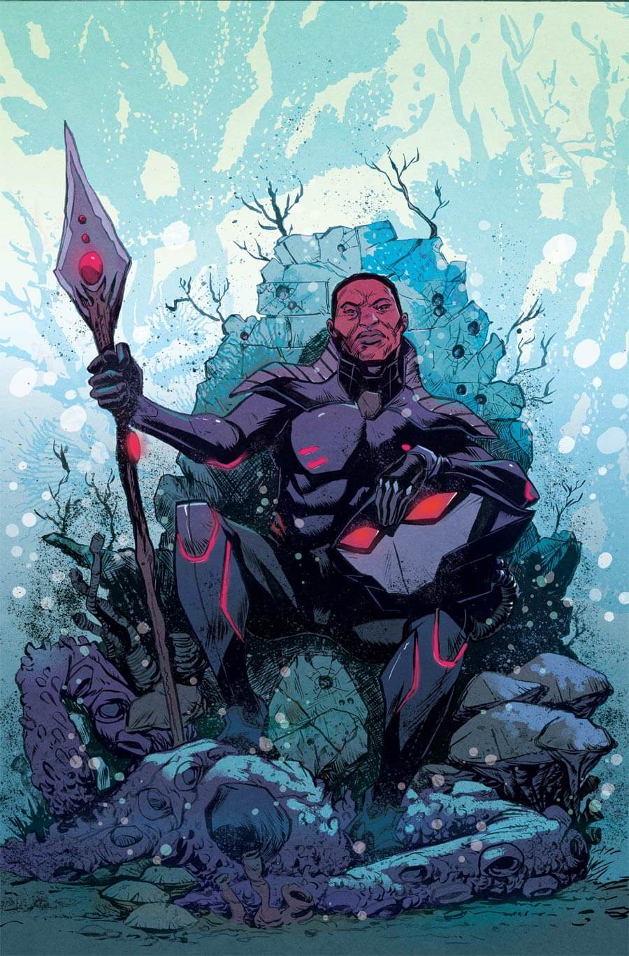 Black Manta #1 (Of 6) B Sanford Greene Card Stock Variant (09/07/2021) Dc
