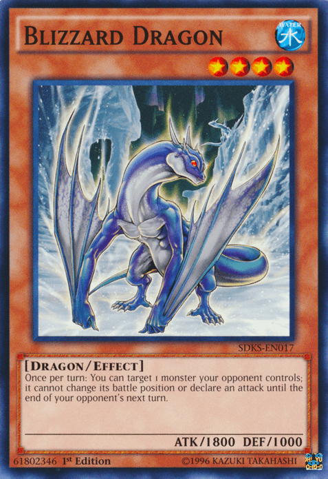 1st Edition, Common, Dragon, Effect Monster, Structure Deck: Seto Kaiba, Unlimited, Water Blizzard Dragon [SDKS-EN017] Common - Trading Card World