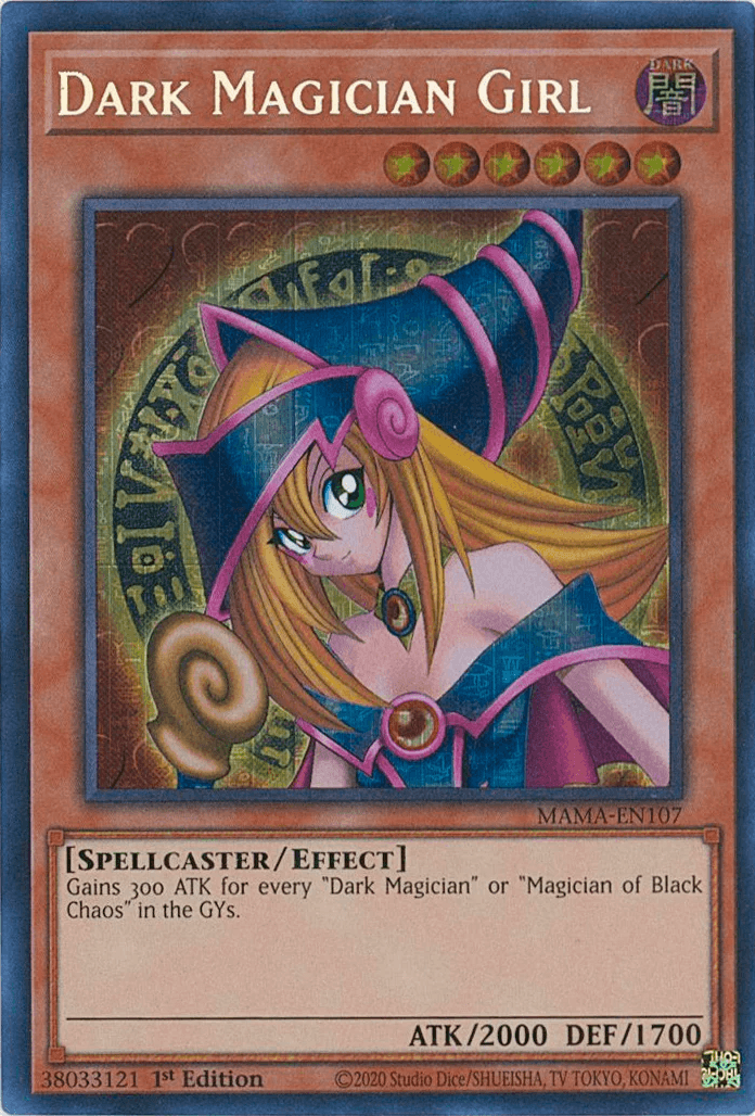 1st Edition, Dark, Effect Monster, Magnificent Mavens, Ultra Pharaoh's Rare, Warrior Dark Magician Girl [MAMA-EN107] Ultra Pharaoh's Rare - Trading Card World