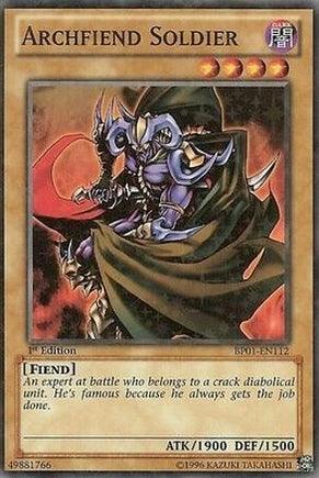 1st Edition, Battle Pack: Epic Dawn, Dark, Fiend, Normal Monster, Starfoil Rare, Unlimited Archfiend Soldier [BP01-EN112] Starfoil Rare - Trading Card World