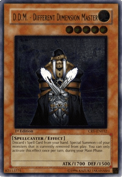 1st Edition, Cybernetic Revolution, Effect Monster, Light, Spellcaster, Ultimate Rare, Unlimited D.D.M. - Different Dimension Master [CRV-EN032] Ultimate Rare - Trading Card World